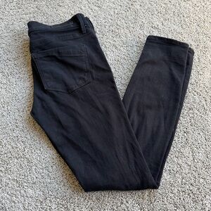 Express Black Distressed Mid Rise Skinny Jean Size 6